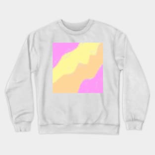 Yellow orange pink watercolor floral art design Crewneck Sweatshirt